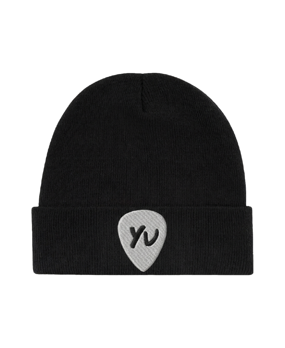 YU "LOGO" BEANIE - SCHWARZ/WEISS
