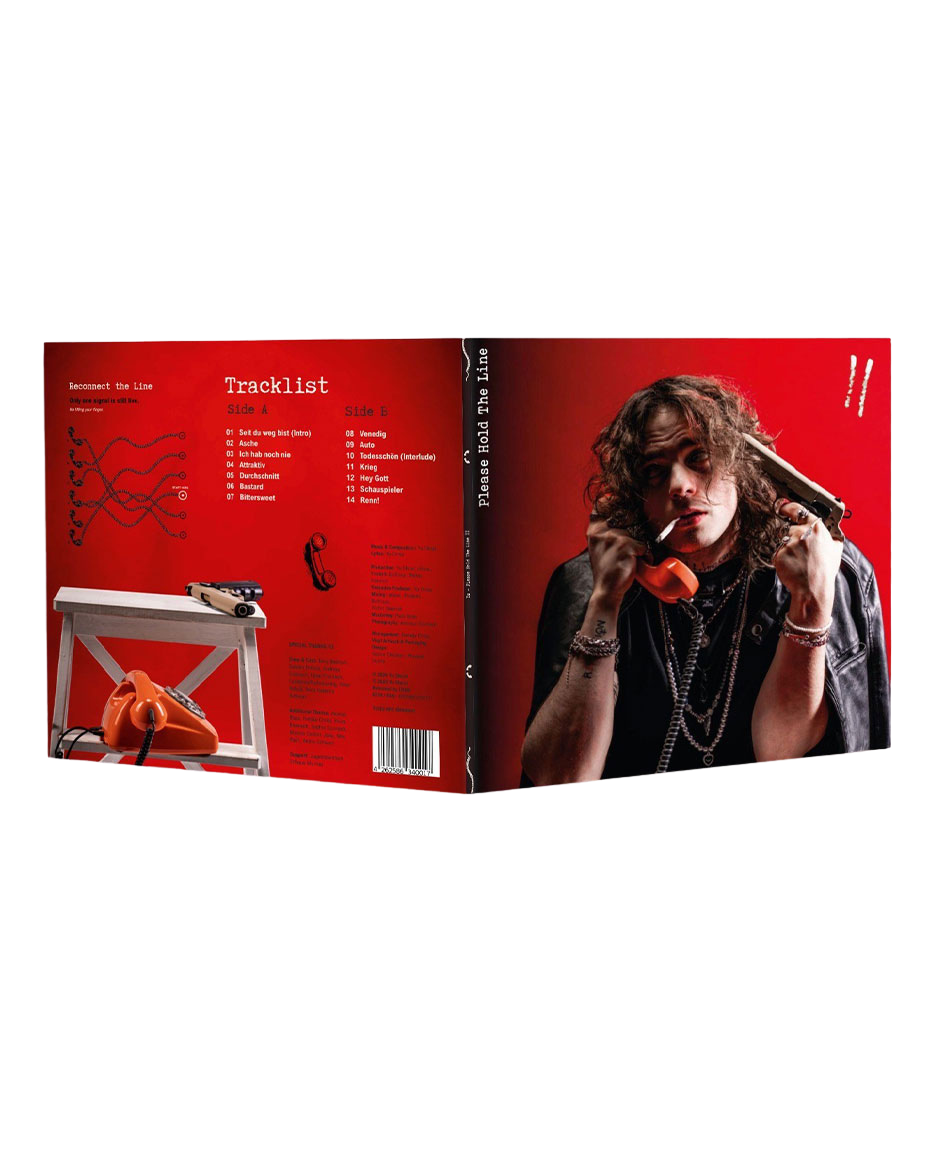 YU "PLEASE HOLD THE LINE II" VINYL - SIGNAL RED