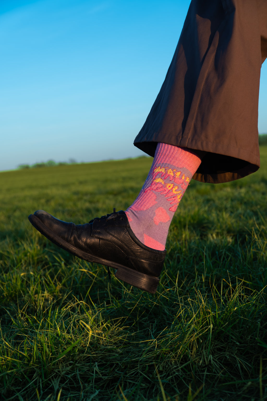 YU "MÄUSE GAYNG" SOCKEN - ROSA/LILA