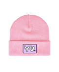 YU "LOGO" BEANIE - ROSA