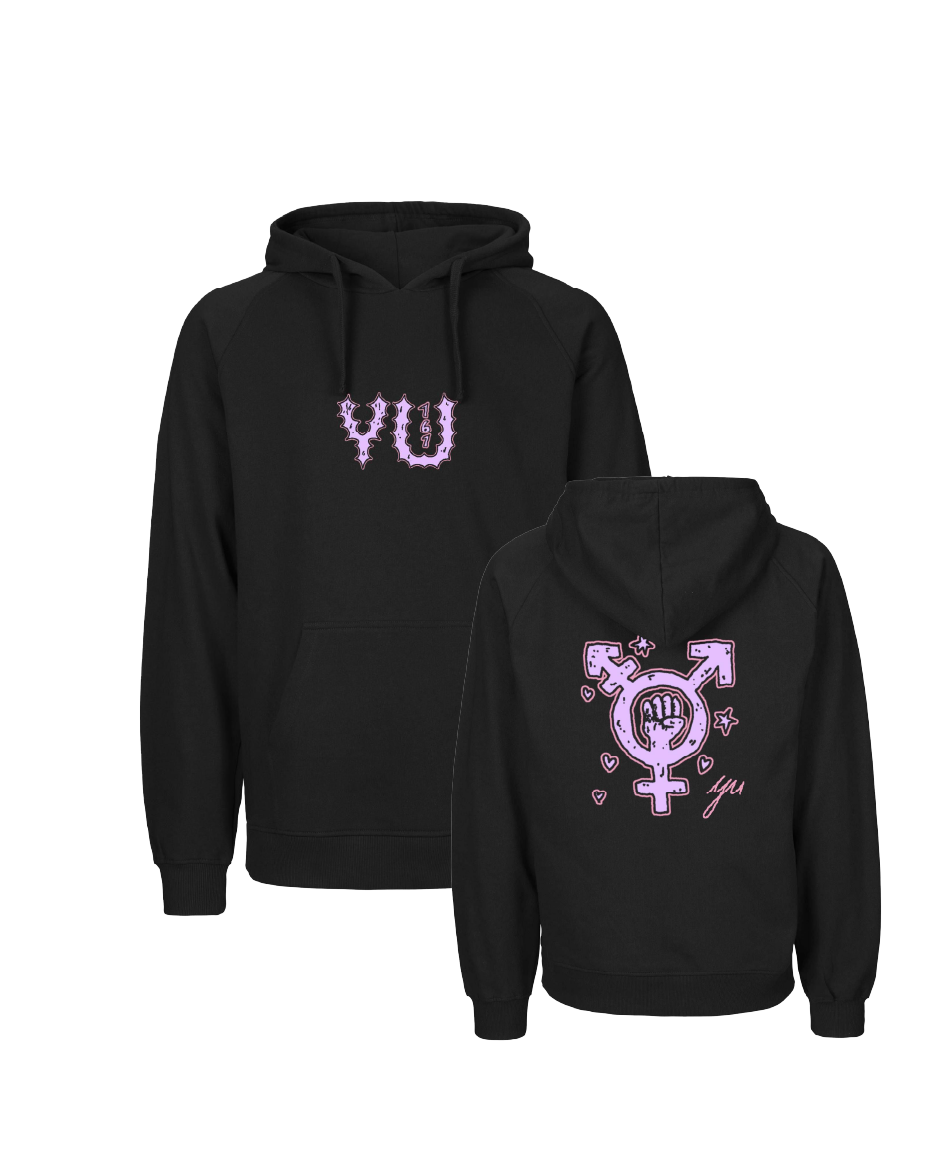 YU "SYMBOL" UNISEX HOODIE - SCHWARZ