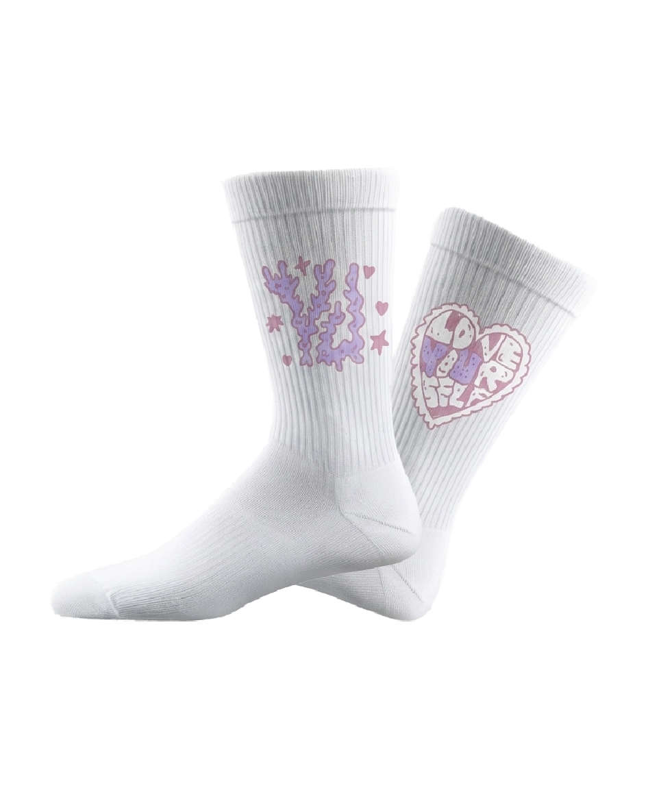 YU "LOVE YOURSELF" SOCKEN - WEISS