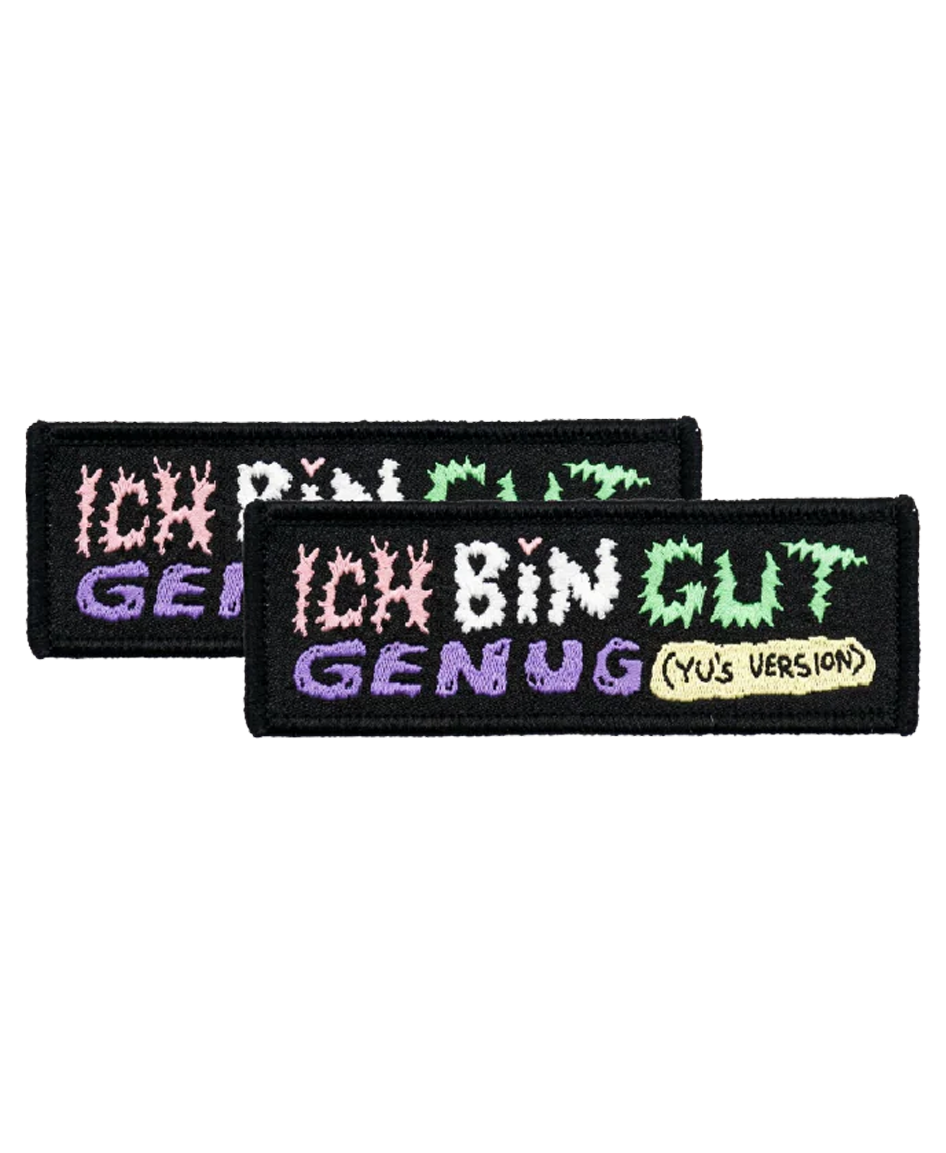 YU "ICH BIN GENUG" PATCH 2ER BUNDLE