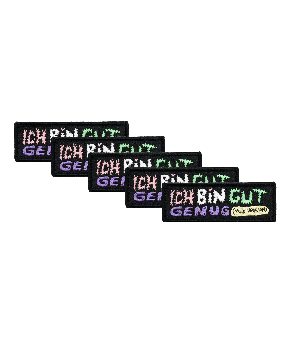 YU "ICH BIN GENUG" PATCH 5ER BUNDLE