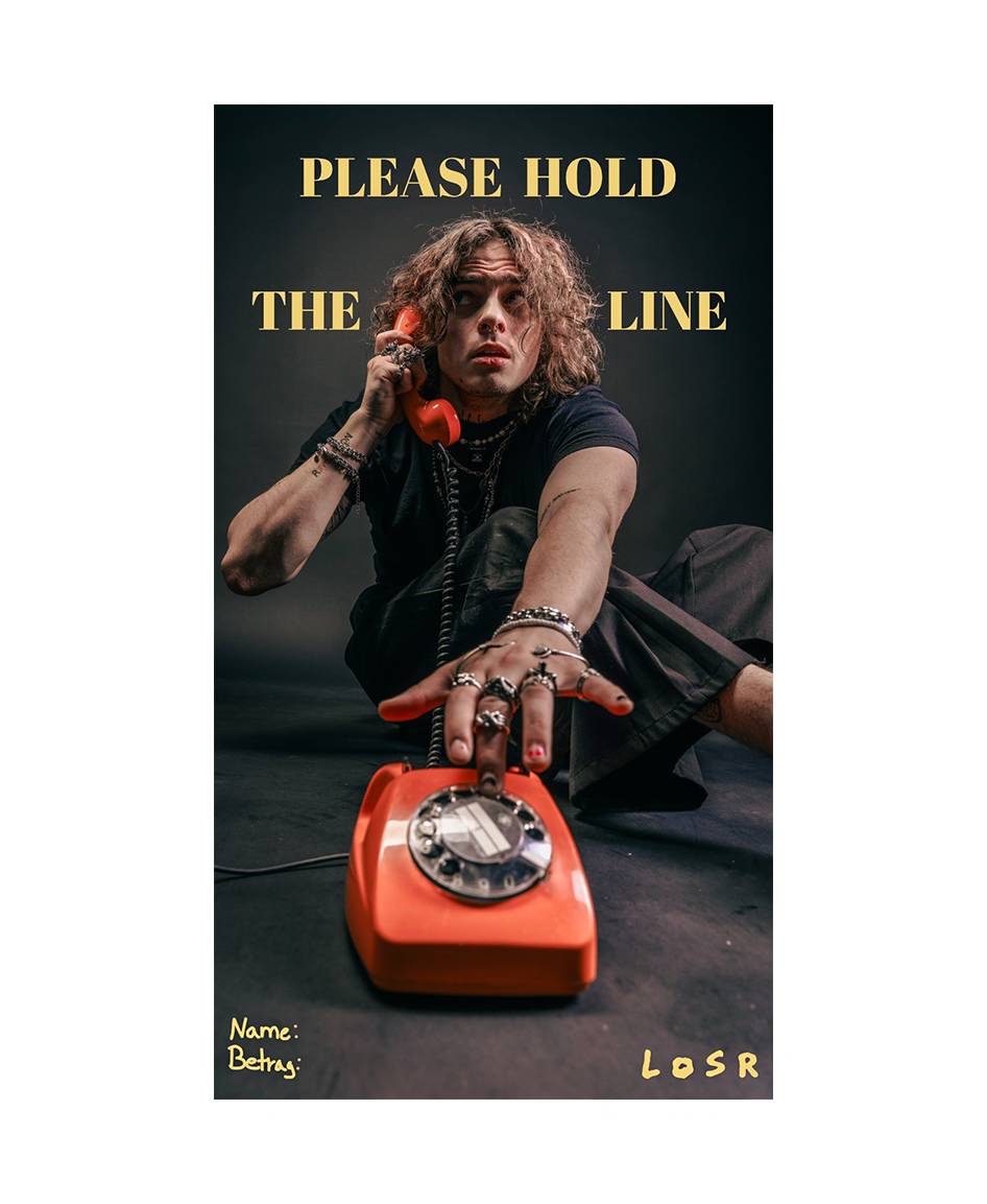 YU "PLEASE HOLD THE LINE" POSTER